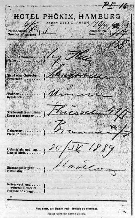 Adolf Hitler requests to be released from Austrian citizenship and obtains the official consent of the Austrian government, making him stateless. Pictured is a hotel receipt from 6 Oct. 1927 where Hitler wrote Staatlos under nationality Adolf Hitler requests to be released from Austrian citizenship and obtains the official consent of the Austrian government, making him stateless. Pictured is a hotel receipt from 6 Oct. 1927 where Hitler wrote Staatlos under nationality